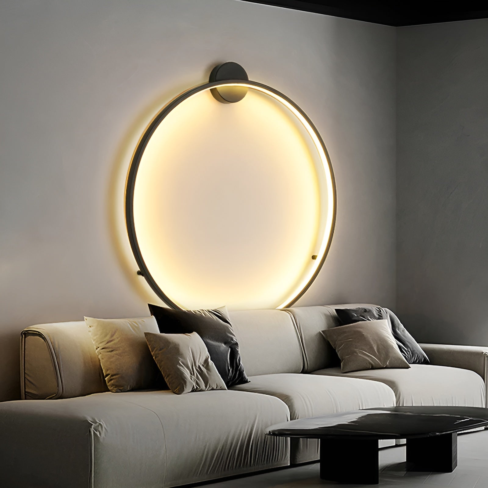 Lysende LED Væglampe | Moderne Rund Design | Elegant Atmosfære | Holdbare Materialer | Nem Installation | Diameter 35-85