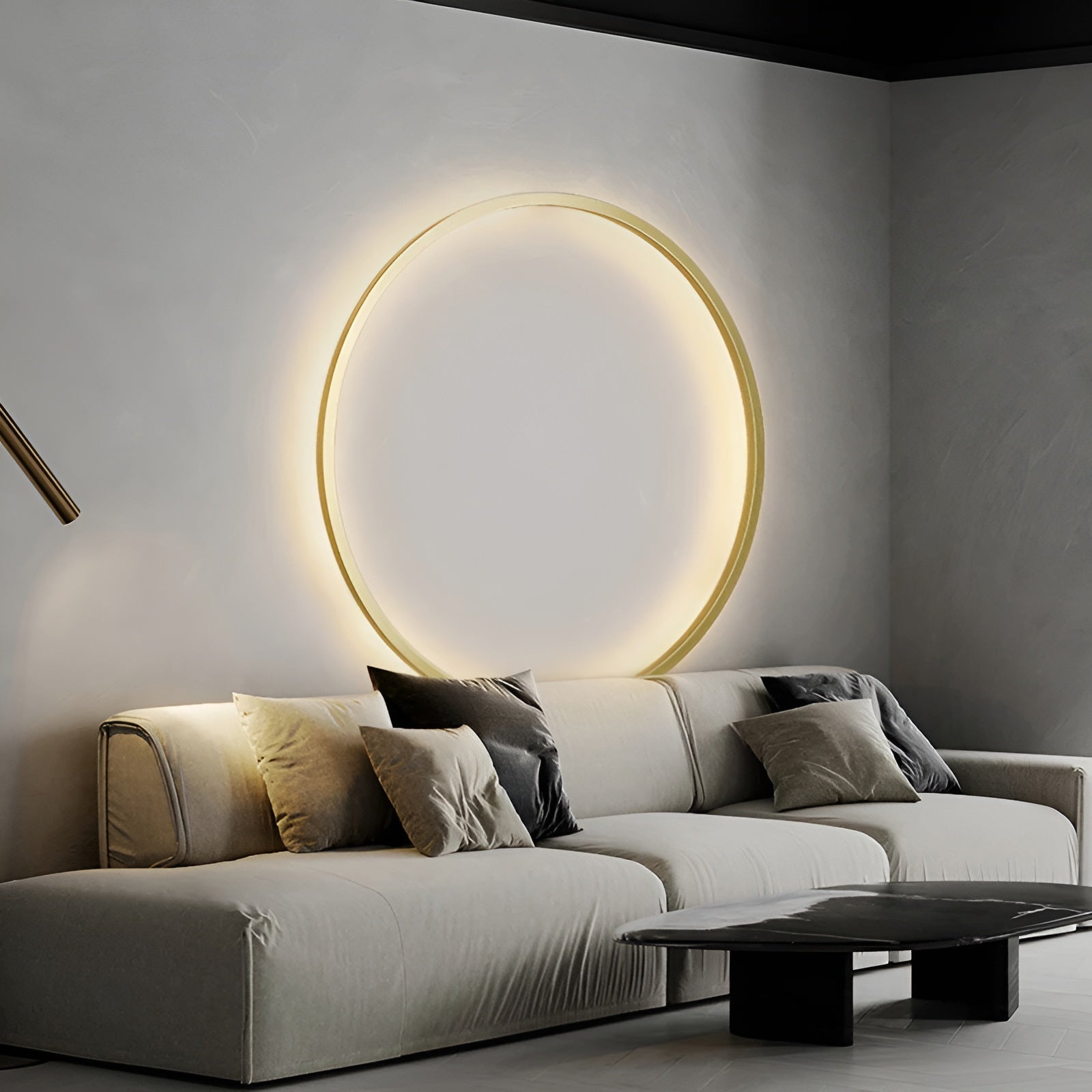 Lysende LED Væglampe | Moderne Rund Design | Elegant Atmosfære | Holdbare Materialer | Nem Installation | Diameter 35-85