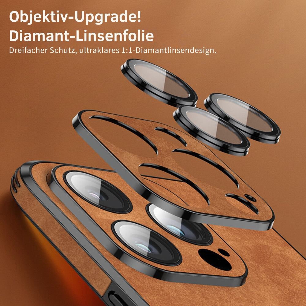 Læderetui til iPhone | Stilrent Design | Stødsikker Beskyttelse | Høj Kvalitet | Tilpasset Pasform | Fås i Flere Farver | Let og Slankt design