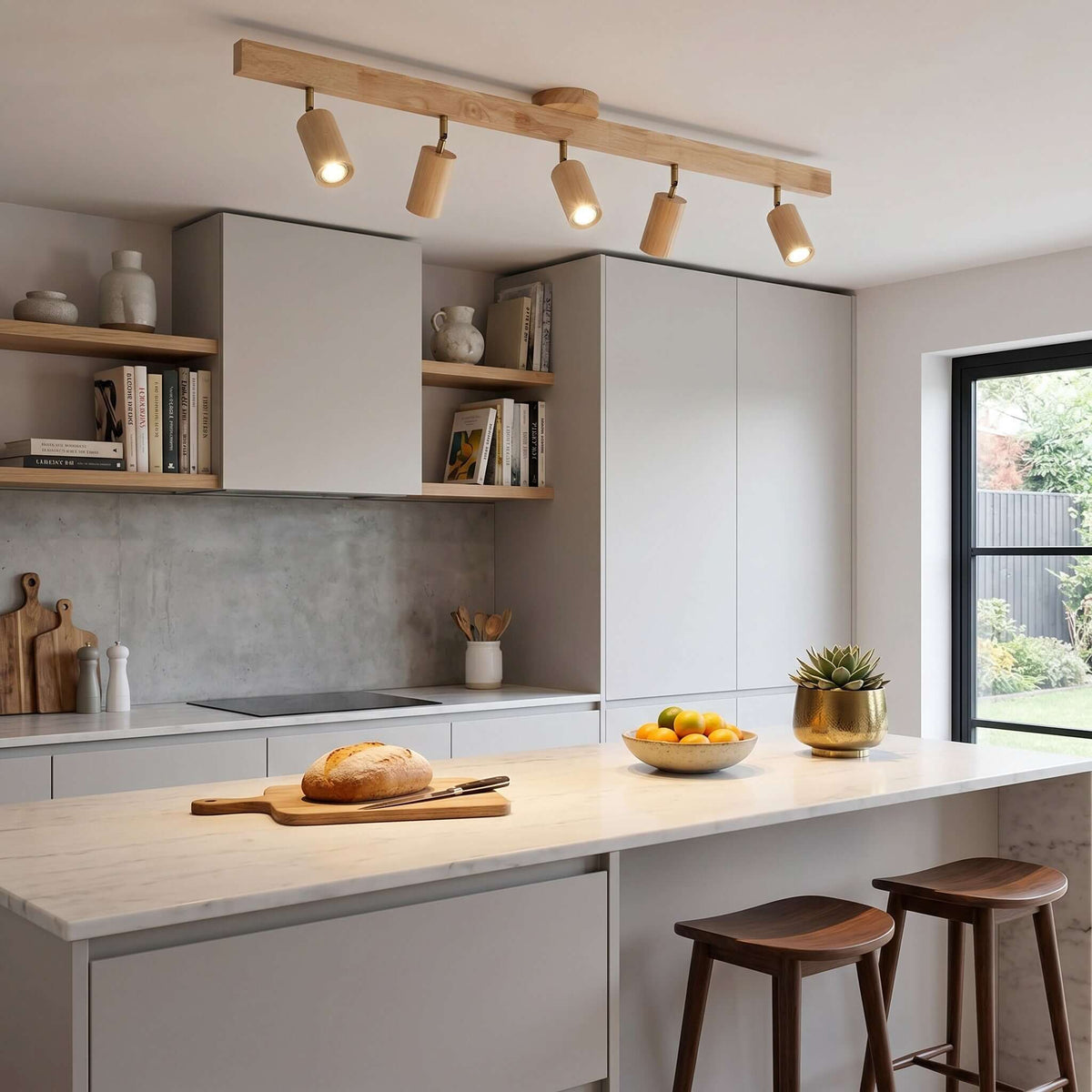 Evelyn | Wood Track Lighting