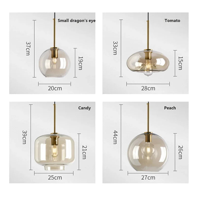 Nordisk Design Glaspendel | Skandinavisk Minimalisme | Atmosfærisk Belysning | Holdbar Kvalitet | E27 Fatning | Glas og Metal | Moderne Indretning