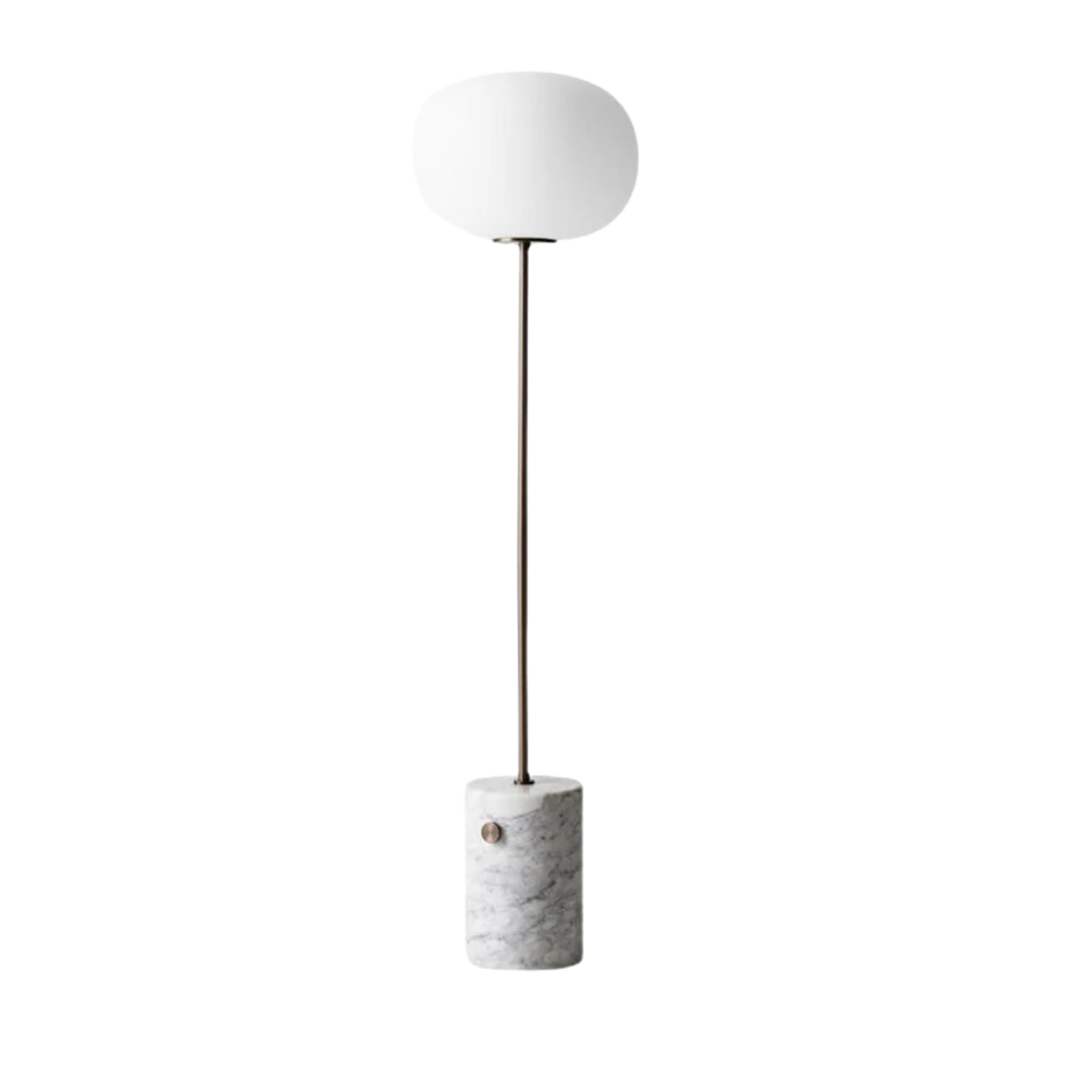 Quinova | Moderne Gulvlampe | Slankt Design | Luksuriøs Marmorbase | Robust og Elegant | Til Stue, Soveværelse eller Kontor | Tidløst Look | Nem at