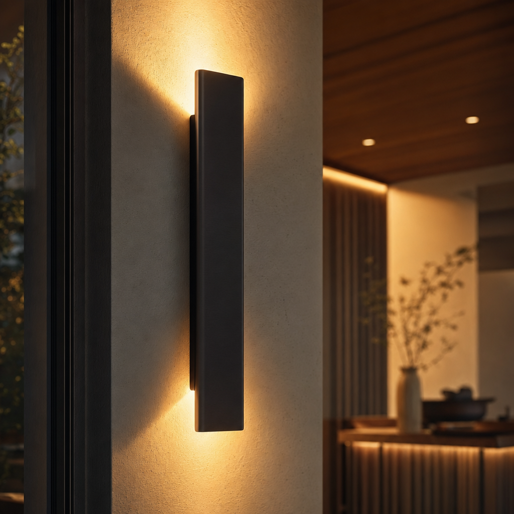 Modern LED Outdoor Wall Light | Weatherproof Aluminium | Energy Efficient IP65 | Garden Patio Entryway | Black White Options