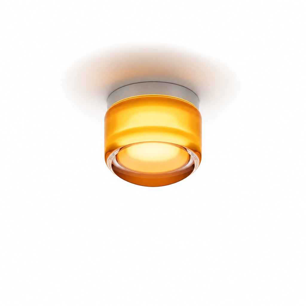 Nomeva Wall Sconce | Modern Dimple Texture | Energy-Efficient LED | Metal Design | Amber, Smoke, White | Easy Install | Living Room Bedroom