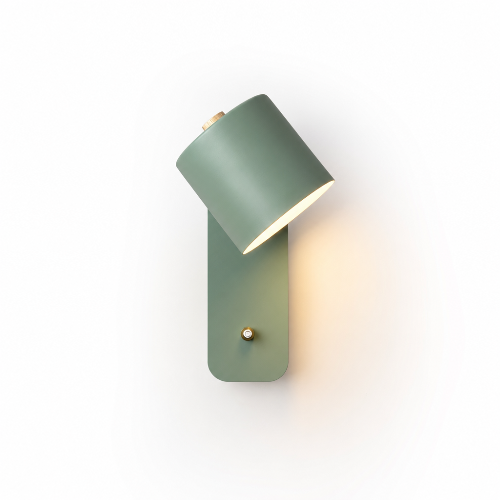 Giro Legno Wall Light | 350° Adjustable Metal Wood Design | Modern Indoor Lighting for Bedroom Living Room