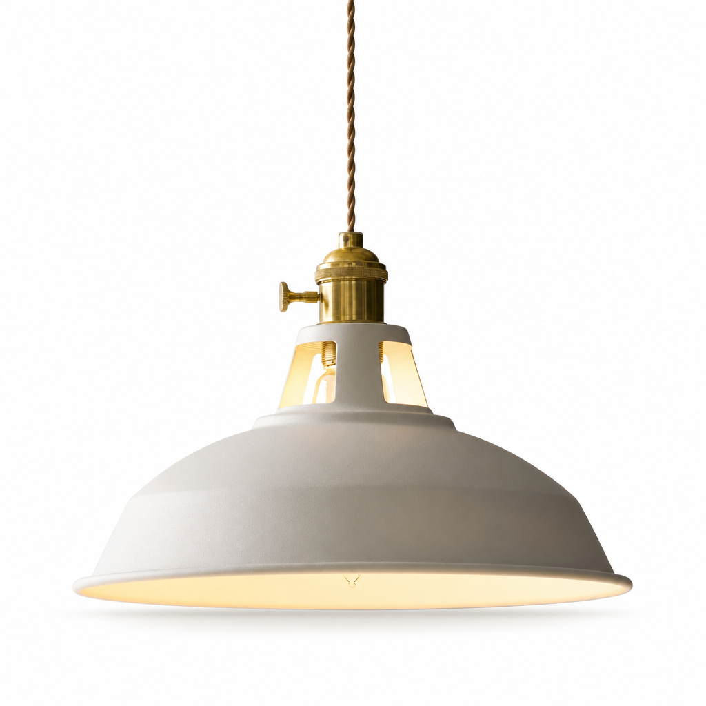 Industrial Retro Hanging Light | Metal Pendant | Adjustable Chain | Multiple Colors | LED Compatible | Ideal for Dining Area