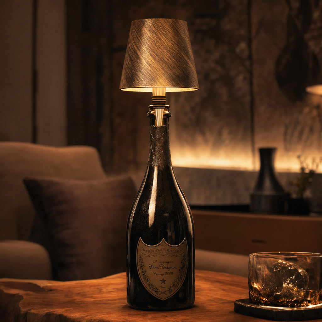 EcoGlow Rechargeable Bottle LED Lamp | Wireless Waterproof Lighting | Zero Waste Decor
