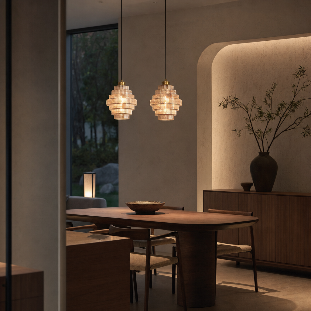 Vintage Bottle-Shaped Glass Pendant Light | E27 Socket | 150cm Adjustable Cord | Brass Finish | Elegant Ceiling Fixture for Kitchen Dining Living Room