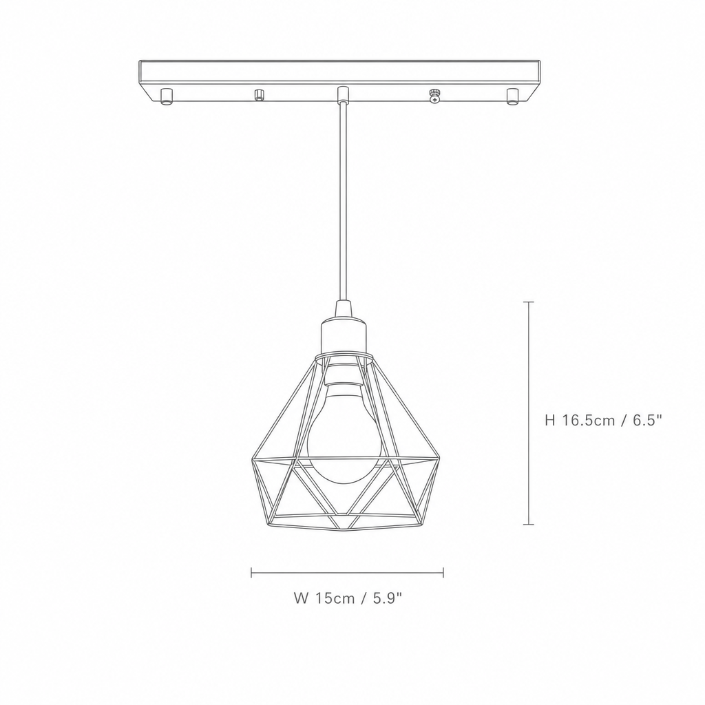 Justine | Black 3-Light Pendant