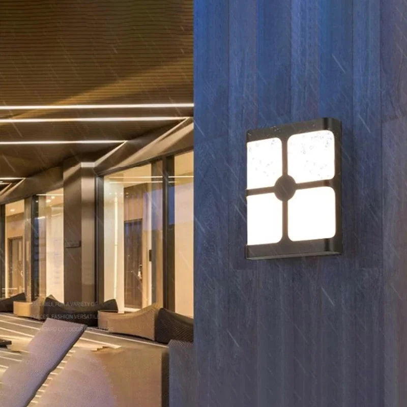 AquaLumen | Vejrbestandig Udendørs LED Lampe | Moderne Design | IP65 Vandtæt | Ideel til Have, Terrasse og Altan | Nem Installation | Elegant