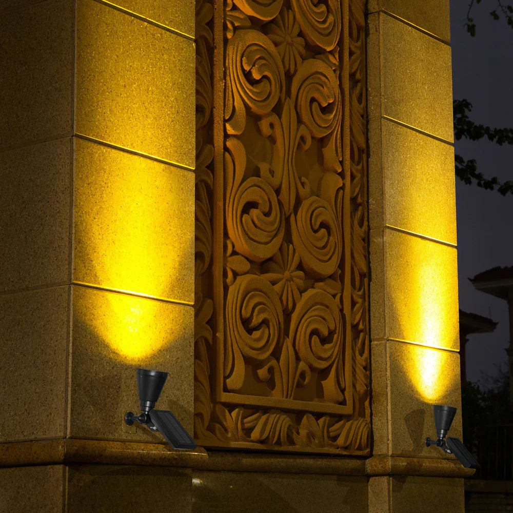 Luminoir | Solcellelampe til udendørs brug | Vejrtæt LED havelampe | Auto-opladning | Nem installation | Energibesparende belysning | Passer til