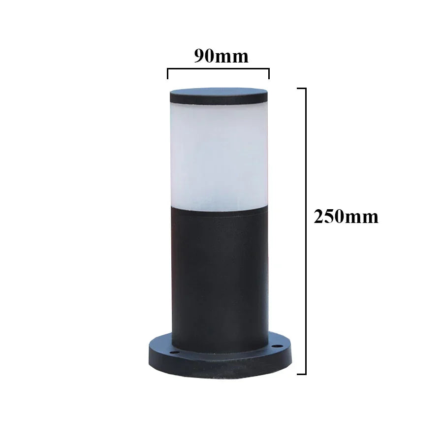 Lyskilde til Udendørsområder | Energieffektiv LED | Modern Design | Vejrbestandigt Materiale | Nem Installation | Ideel til Haven | 250mm Højde