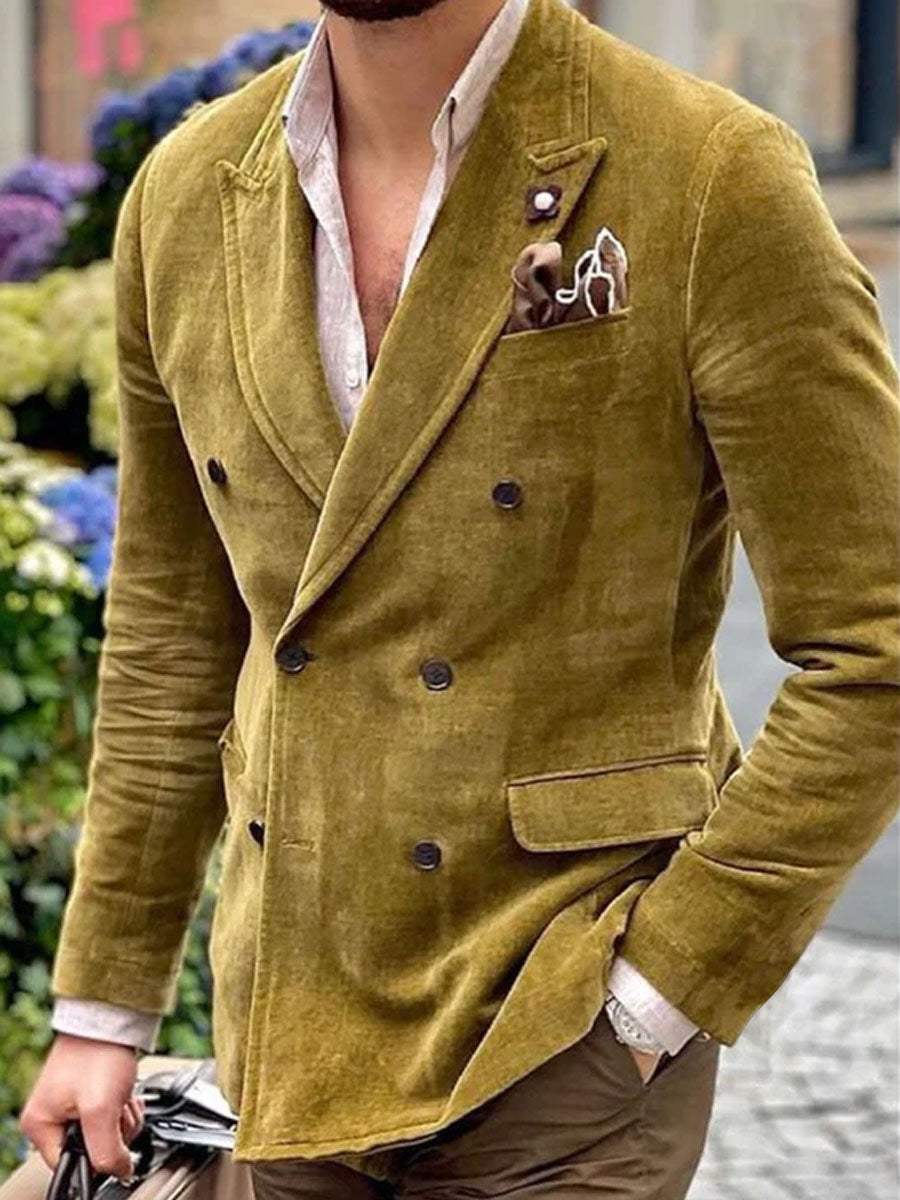 Herrejakke med dobbelt knap