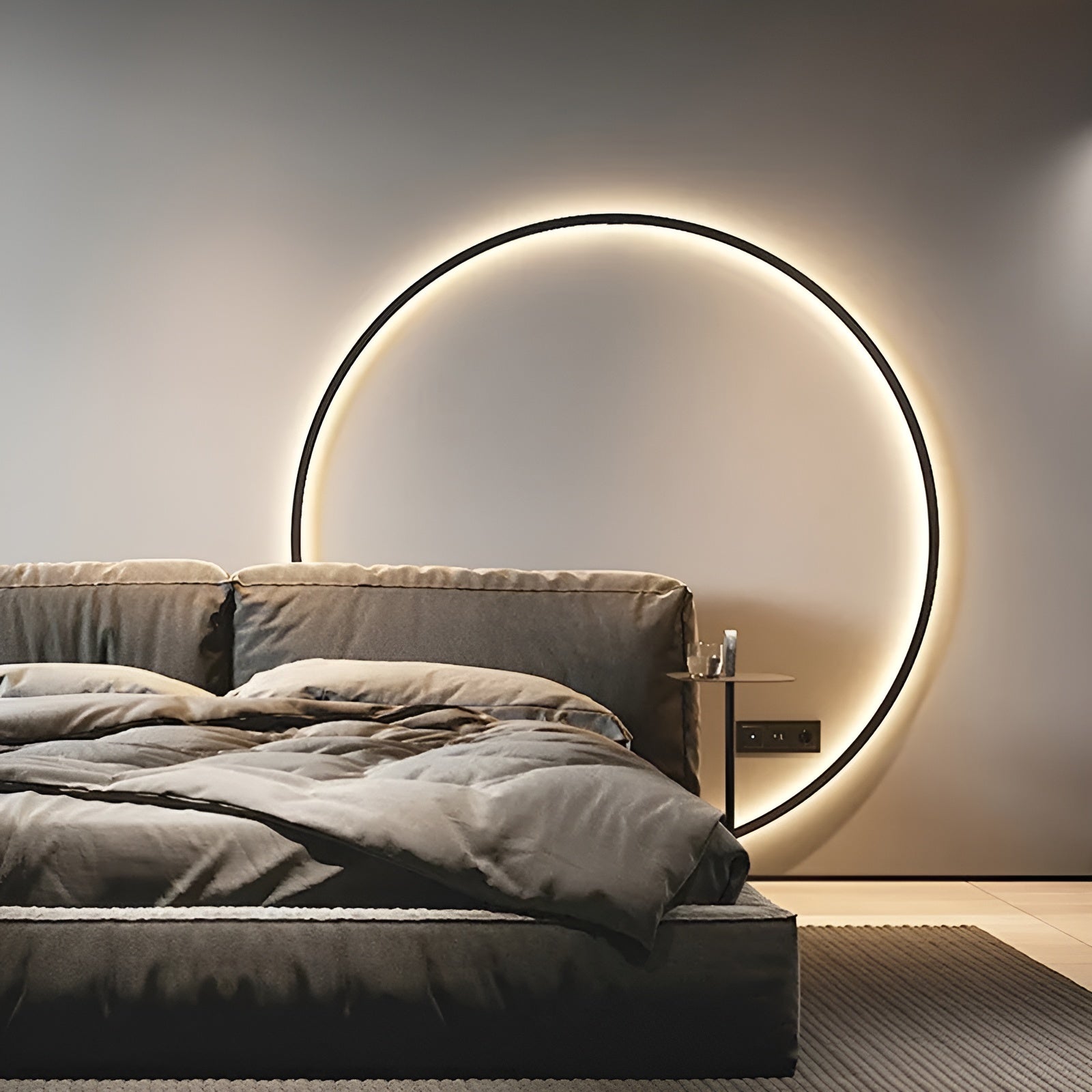 Lysende LED Væglampe | Moderne Rund Design | Elegant Atmosfære | Holdbare Materialer | Nem Installation | Diameter 35-85