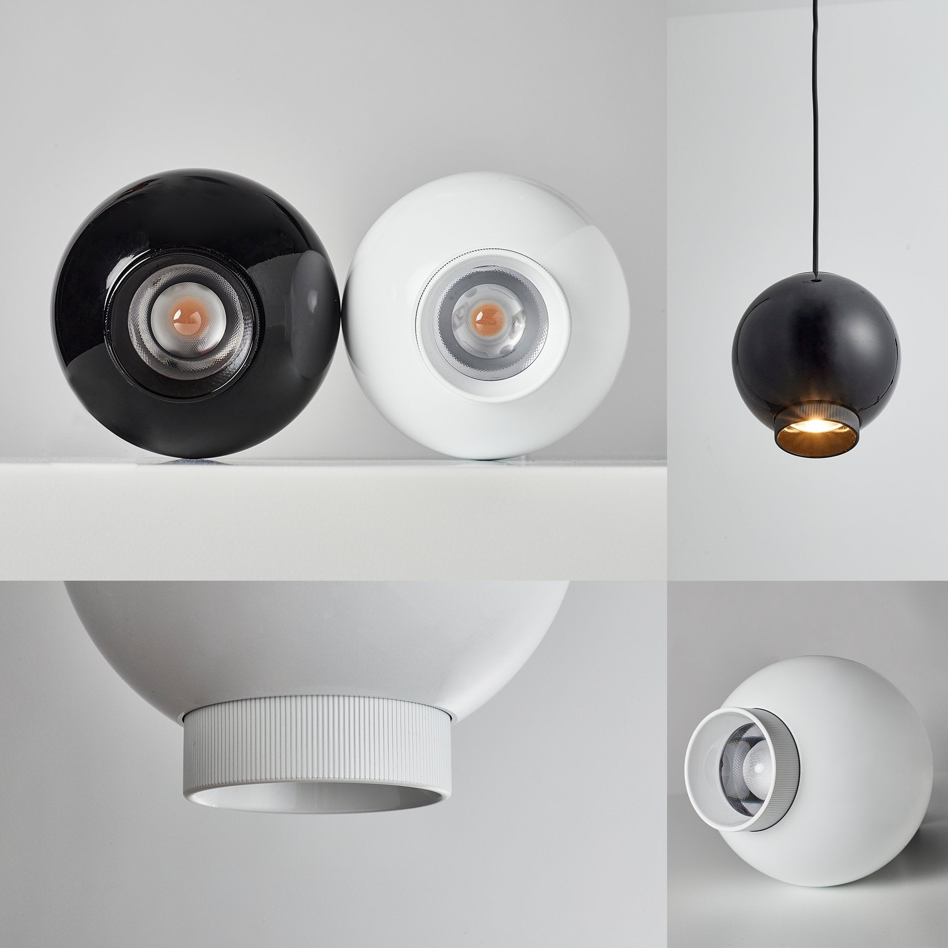 Moderne loftslampe | Kunstnerisk design | Subtil belysningsløsning | Stilfuldt ophæng | Passer til højt til loftet | Luksuriøs finish | Funktionel og