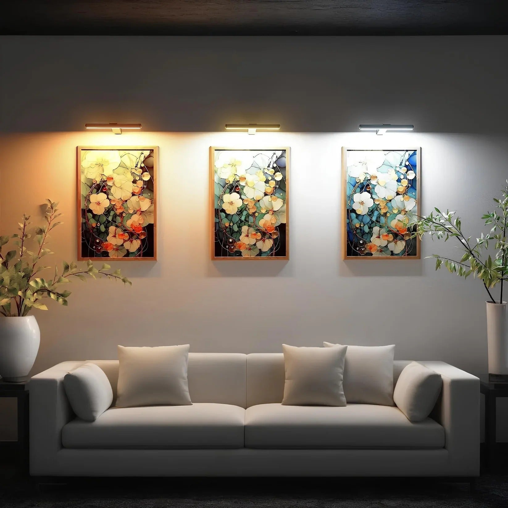 Wireless Art LED Light | Rechargeable Wall Lamp with Remote | Dimmable 360° Adjustable Lighting